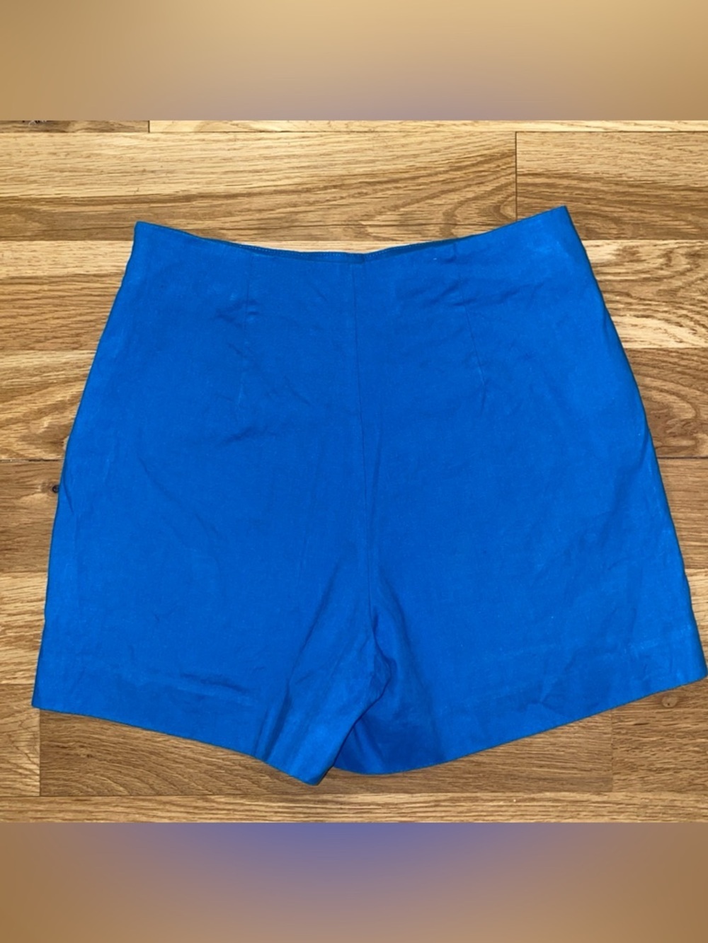 Mango High Waisted Linen Shorts size 4